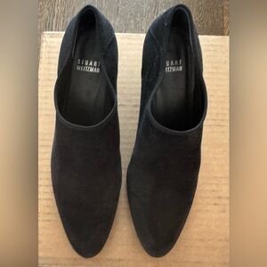 Stuart Weitzman Classic Black Suede ankle boots
